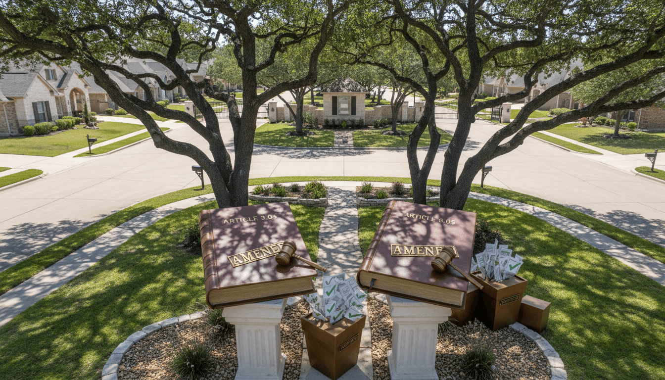 Amendments to Articles 3.03 and 8.05 Now in Effect