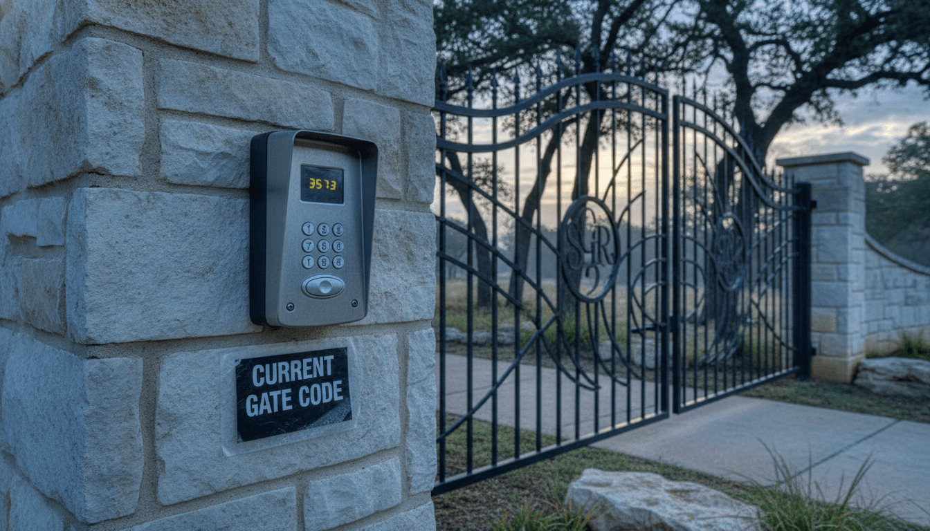 Reminder - Current Gate Code